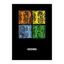 Hikerdelic Peak Poster A3 Black