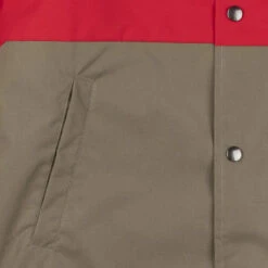 Stay Hungry Aborre Colorblock Coach Jacket Red / Khaki -Cheap Costume Store 19072 5