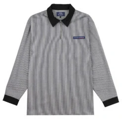 Stay Hungry YMGU Navy Logo Polo Candy Stripe