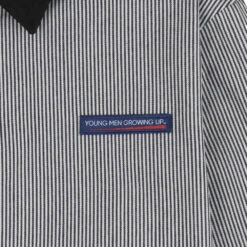 Stay Hungry YMGU Navy Logo Polo Candy Stripe -Cheap Costume Store 19076 3