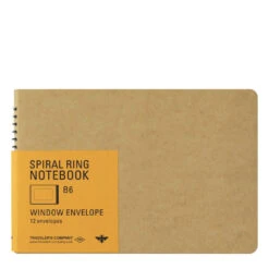 Travelers Company TRC Spiral Ring Notebook Window Envelope