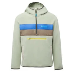 Cotopaxi Teca Fleece Hooded Half-Zip Jacket Grey Stone