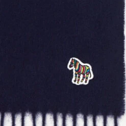 Paul Smith Zebra Patch Scarf Navy -Cheap Costume Store 22472 3 1800x1800 373d809c 14d9 40a7 91e3 a44c9f804816