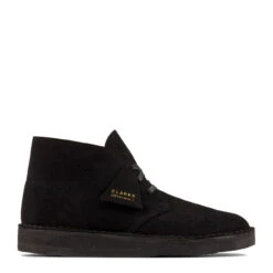Clarks Originals Desert Coal Black Suede Shoes
