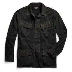 RRL By Ralph Lauren Thacker Pocket Overshirt Dark Grey