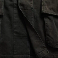 RRL By Ralph Lauren Thacker Pocket Overshirt Dark Grey -Cheap Costume Store 24119 4