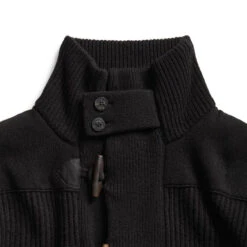 RRL By Ralph Lauren Wool Toggle Jumper Jacket Black -Cheap Costume Store 24122 3
