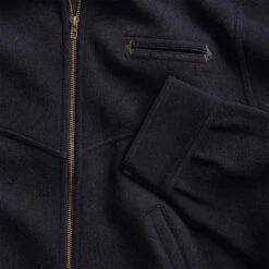 RRL By Ralph Lauren Full Zip Knitted Cardigan Navy -Cheap Costume Store 24123 5