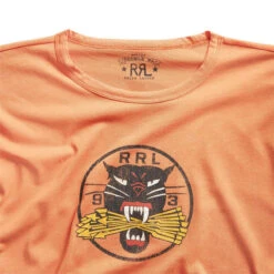 RRL By Ralph Lauren Tiger Graphic Surplus Orange -Cheap Costume Store 24815 3