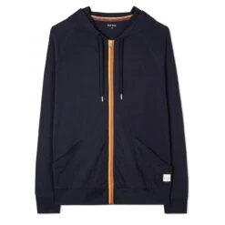 Paul Smith Zip Tape Hoodie Inky