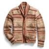 RRL By Ralph Lauren Shawl Cardigan Tan Multi -Cheap Costume Store 25854 1