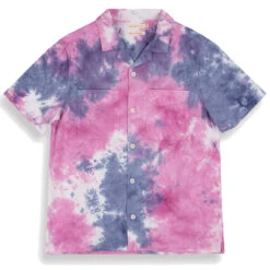 TSPTR Maui Shirt Tie Dye Pink / Navy