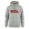 Fjallraven Logo Hoodie Grey Melange -Cheap Costume Store 27113