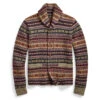 RRL By Ralph Lauren Fairisle Shawl Cardigan Fairisle Multi -Cheap Costume Store 27229 1