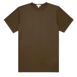 Sunspel Classic Crew T-Shirt Dark Moss