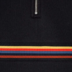 Paul Smith Half Zip Artist Stripe Sweatshirt Black -Cheap Costume Store 28120 3