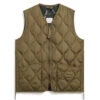 Taion Military Zip V Neck Vest L. Brown -Cheap Costume Store 28843