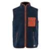 Fjallraven Vardag Pile Fleece Vest Navy / Autumn Leaf -Cheap Costume Store 29119 1