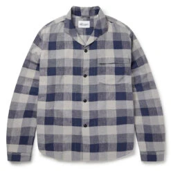 Front Page 25 Albam Miles Shirt Blue Check