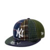 New Era New York Yankees MLB Patch Panel Cap Green -Cheap Costume Store Cap 0006 Layer12