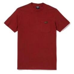 Filson S/S Ranger Solid One Pocket T-Shirt Fast Track Brick Red
