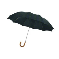 Fox Umbrellas Tel 3 Malacca/Black Watch Tartan