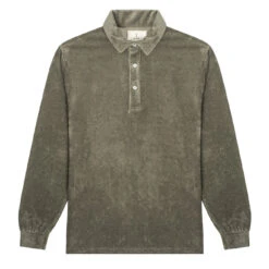 La Paz Mesquita L/S Polo Ribbed Military Green