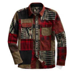 RRL By Ralph Lauren Patchwork Workshirt Red / Multi