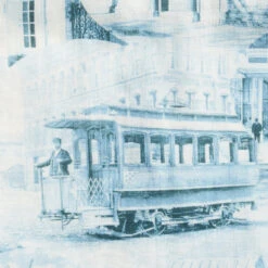 RRL By Ralph Lauren Postcard-Print Linen-Cotton Camp Shirt Cream/Blue -Cheap Costume Store NEWClothingtemplate 0002 Layer153