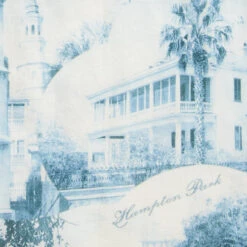 RRL By Ralph Lauren Postcard-Print Linen-Cotton Camp Shirt Cream/Blue -Cheap Costume Store NEWClothingtemplate 0003 Layer152