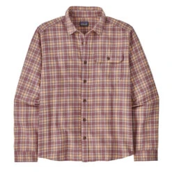 Patagonia L/S Cotton In Conversion LW Fjord Flannel Shirt Squared Evening Mauve
