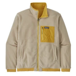 Patagonia Reversible Shelled Microdini Fleece Jacket Surfboard Yellow