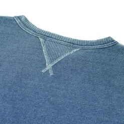 RRL By Ralph Lauren L/S Double V Sweater Washed Blue Indigo -Cheap Costume Store RRL By Ralph Lauren LS Double V Hood Sweater Washed BLue Indigo 15549 4