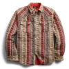 RRL By Ralph Lauren Quilted Jacquard Overshirt Red / Multi -Cheap Costume Store RRL by Ralph Lauren Quilted Jacquard Overshirt Red Multi 1