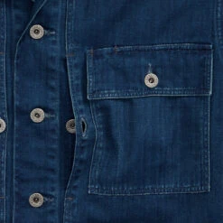 RRL By Ralph Lauren Indigo Herringbone Twill Overshirt Indigo -Cheap Costume Store RRLbyRalphLaurenIndigoHerringboneTwillOvershirtIndigo 3