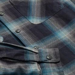 RRL By Ralph Lauren Plaid Jaspe Twill Camp Workshirt Black/Blue -Cheap Costume Store RRLbyRalphLaurenPlaidJaspeTwillCampWorkshirtBlackBlue30064 3