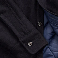 RRL By Ralph Lauren Quilted Wool Melton Overshirt Navy / Blue -Cheap Costume Store RRLbyRalphLaurenQuiltedWoolMeltonOvershirtNavyBlue 3