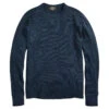 RRL By Ralph Lauren Jacquard-Knit Crew Neck L/S T-Shirt Rinsed Blue Indigo -Cheap Costume Store Ralph Lauren LS Crew Neck RRL Waffle Tee Rinsed Blue Indigo 1 1
