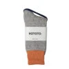 RoToTo Double Face Socks Light Orange / Light Gray -Cheap Costume Store RoToTo Double Face Socks Light Orange Light Gray 1