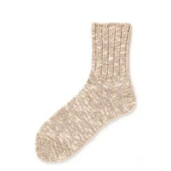 Rototo Slub Ankle Socks Beige