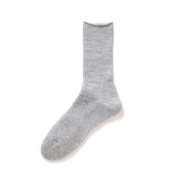 Rototo Washi Pile Crew Socks Grey