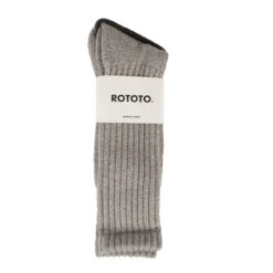RoToTo Loose Pile Socks Mix Gray