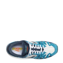 Saucony Grid Azura 2000 Trainers Denim / Capri / White -Cheap Costume Store Saucony Grid Azura 2000 Trainers Denim Capri White 16094 3