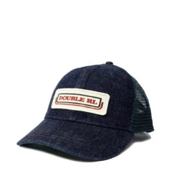 RRL By Ralph Lauren Indigo Logo-Patch Denim Trucker Cap Indigo